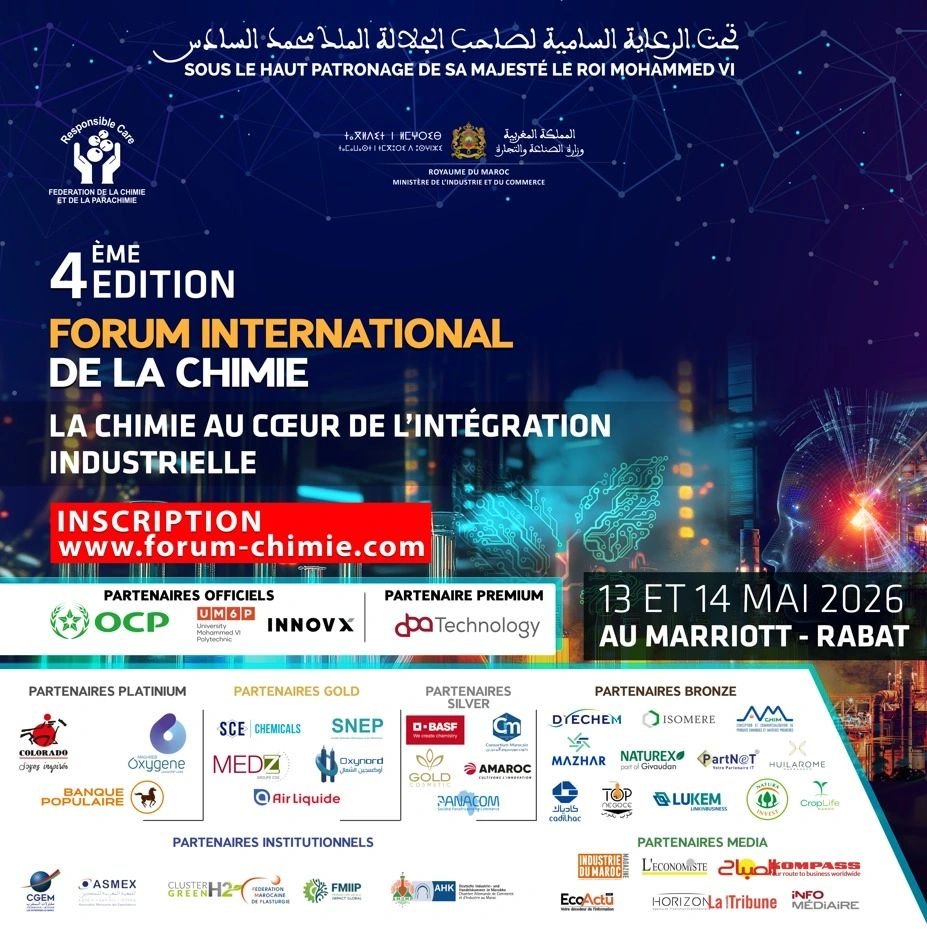 À l’occasion de la 4ᵉ édition du Forum International de la Chimie 2026…